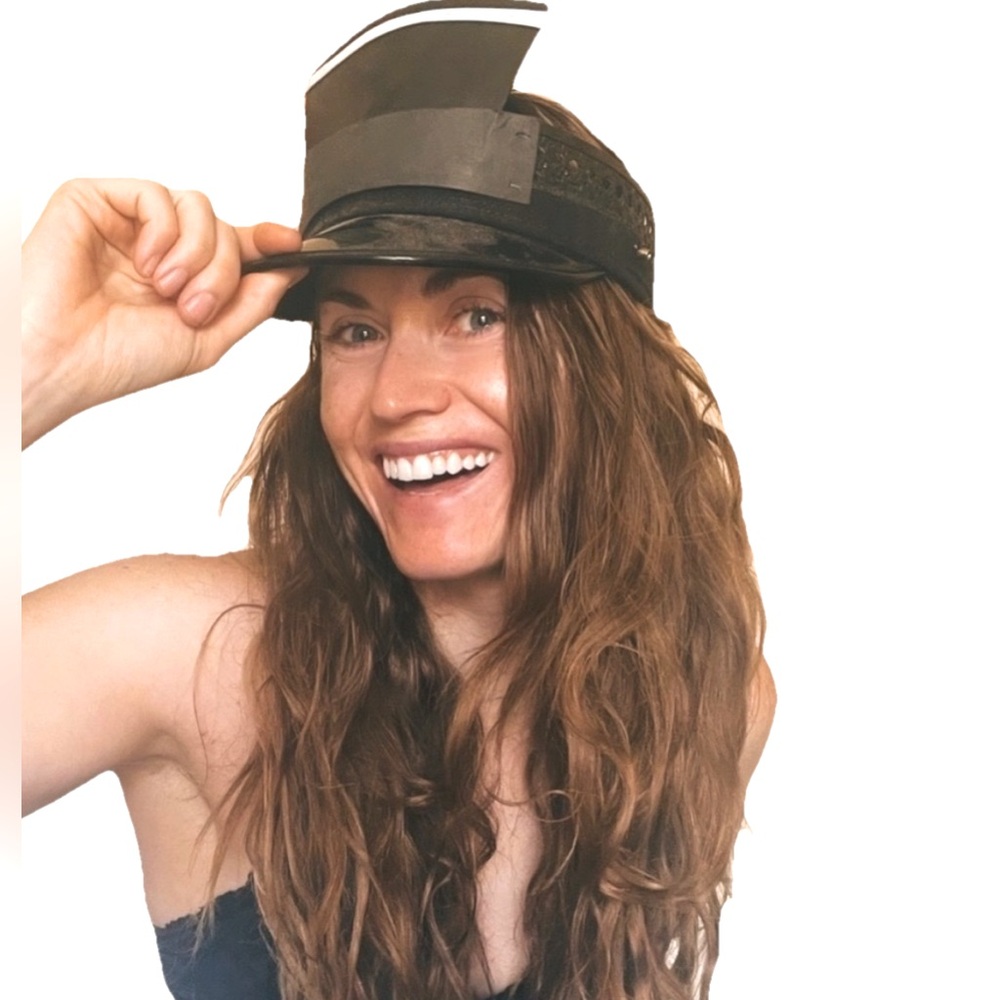 Vintage festival steampunk costume burning man hat 7” Sz XS cosplay